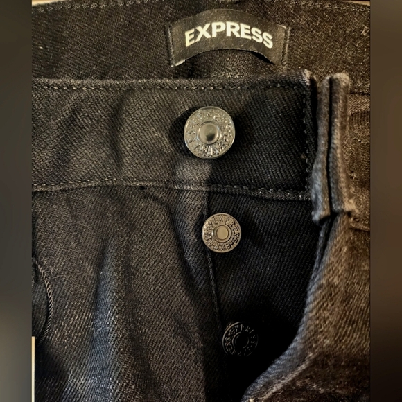 Express Black Slim Straight Jeans - Picture 2 of 7